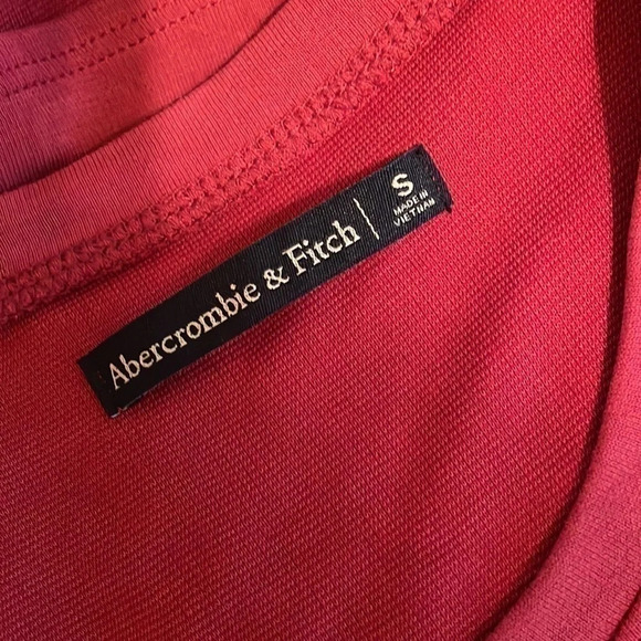 Abercrombie & Fitch women’s Small Dress mini short sleeve stretch pink basic - Picture 5 of 7